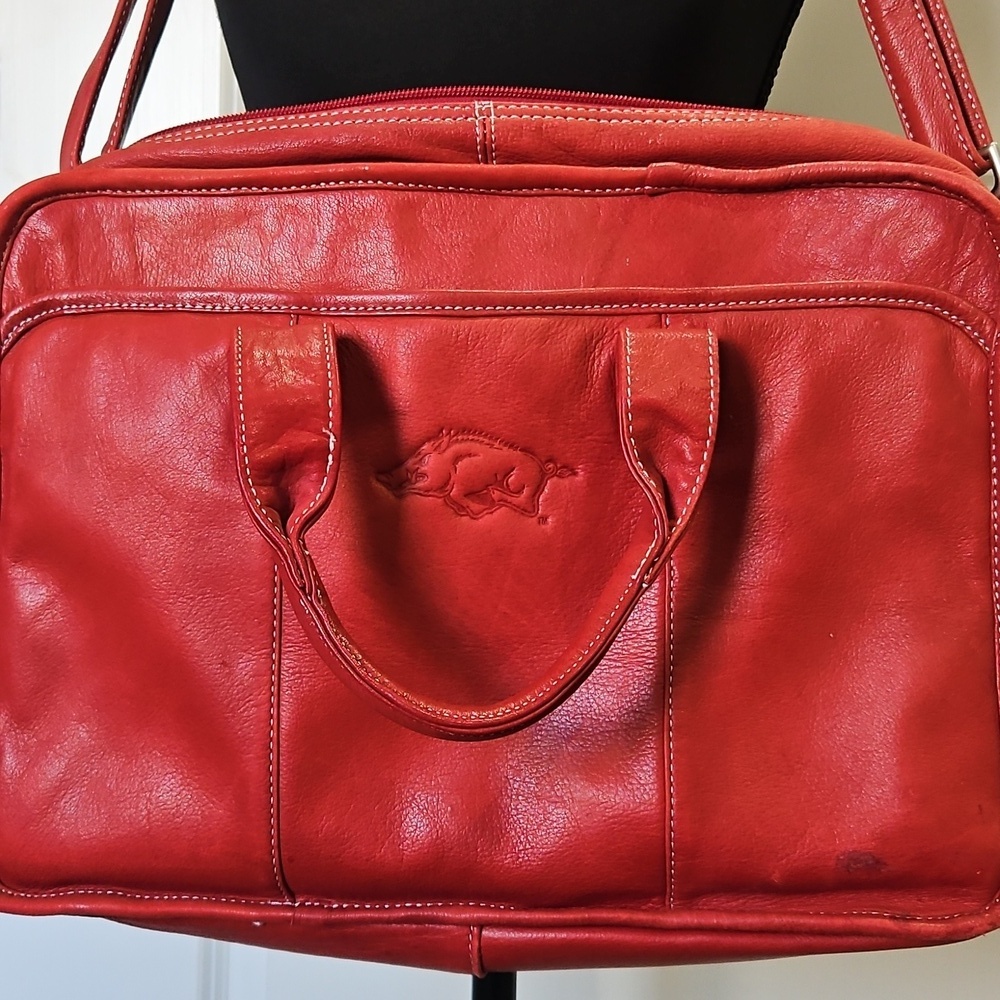 Red Canyon Outback Leather Brief Arkansas Razorbacks